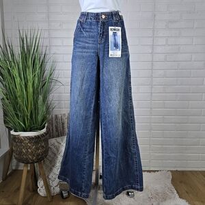 NWT Rewash Y2k A Line Low Rise Wide Leg Jeans 5 or 27